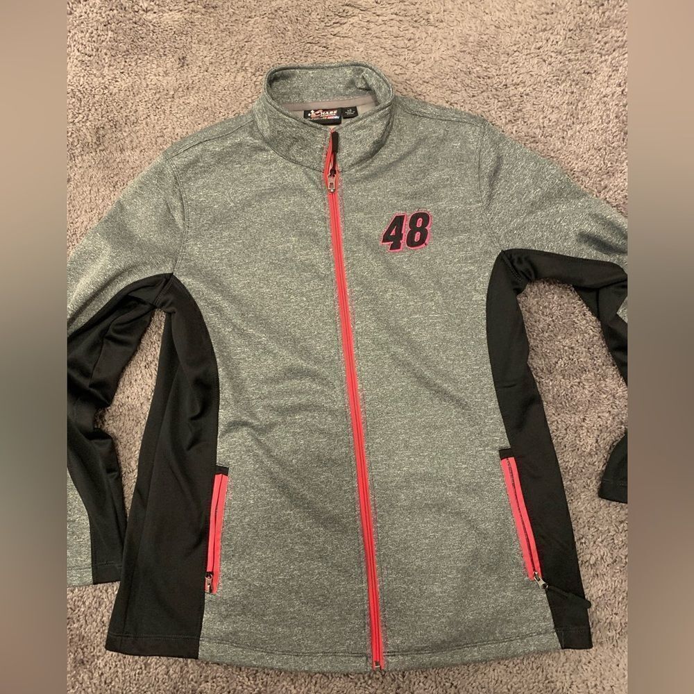 NASCAR lightweight ladies jacket. Size: L.  Chase Authentics Apparel.  #48.